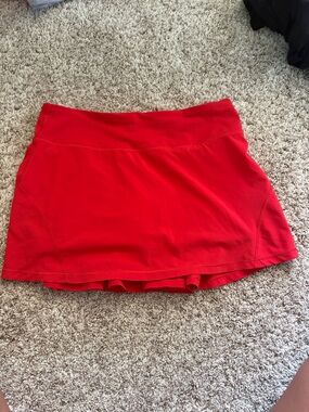Lululemon Red Athletic Skirted Shorts